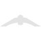 Ekena Millwork Archdale Architectural Grade PVC Gable Bracket, 48"W x 14"H x 2"D x 6"F, 7/12 Pitch GBP048X14X0206ARC00 - alternate 2